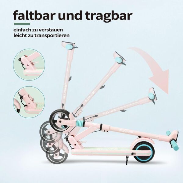 Simate S3 E-Scooter | pink | 14 km/h 3