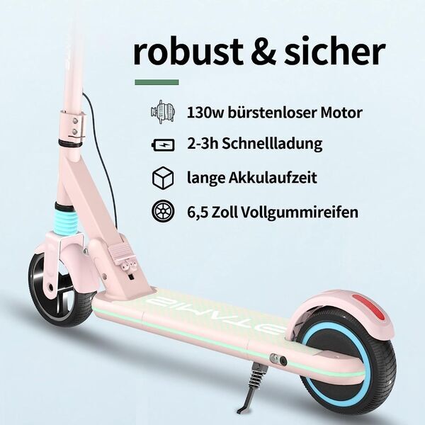 Simate S3 E-Scooter | pink | 14 km/h 4