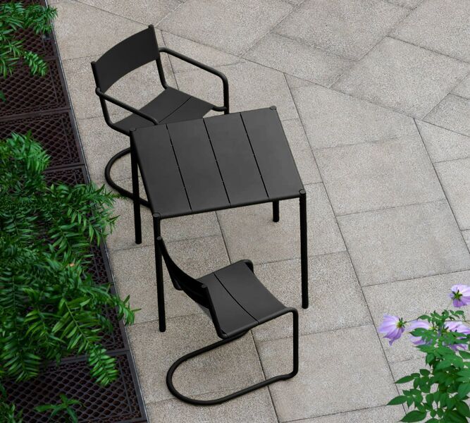 Sine Stuhl stackable black | black, image 3 of 4