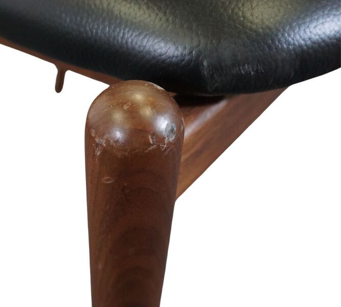Slow Stuhl leather walnut wood black | black, image 4 of 4