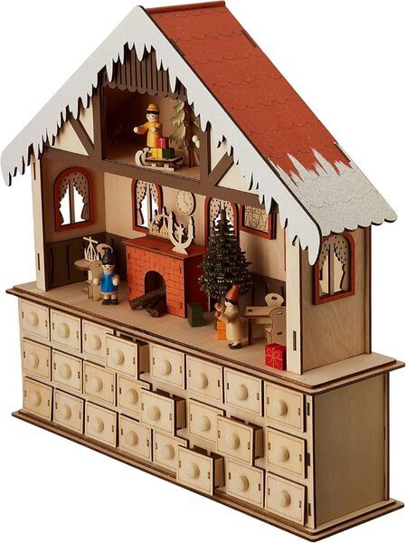 Small Foot Adventskalender Stube mit Beleuchtung | многоцветен 2