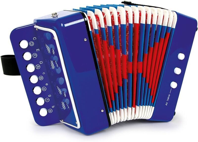 Small Foot Akkordeon | blå/röd 1