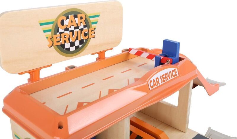 Small Foot Autowerkstatt mit Tankstelle | večbarven 2