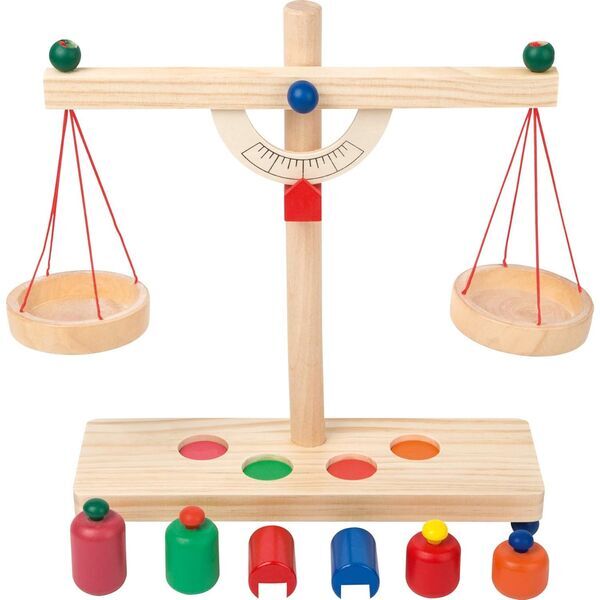 Small Foot Balkenwaage aus Holz | hellbraun 5