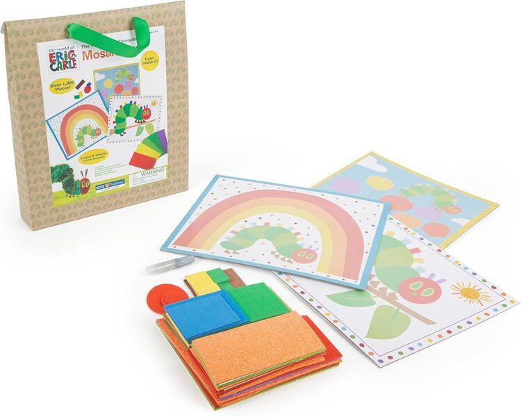 Small Foot Mosaik Bastelset Raupe Nimmersatt | večbarven 1