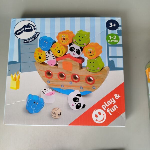 small foot Bundle animals balancing game & threading beads Holzspielzeug | multicolored, image 2 of 4
