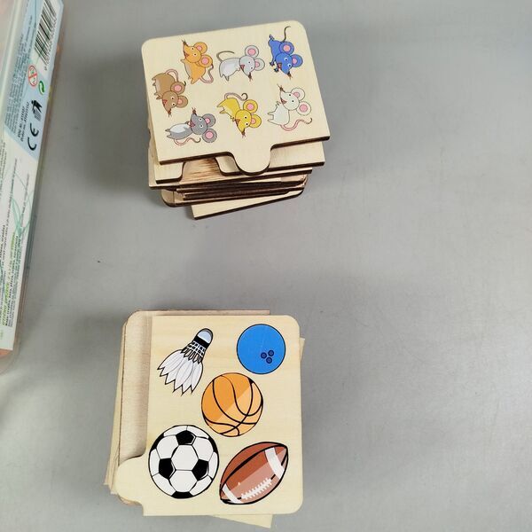 small foot Bundle animals balancing game & threading beads Holzspielzeug | multicolored, image 3 of 4