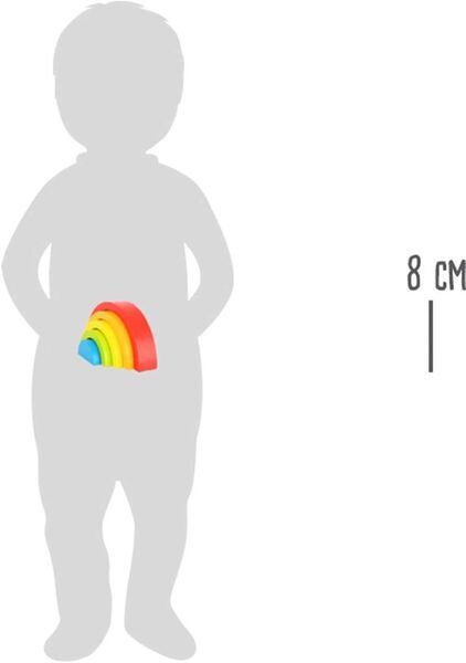 Small Foot Holzbausteine Regenbogen | večbarven 3