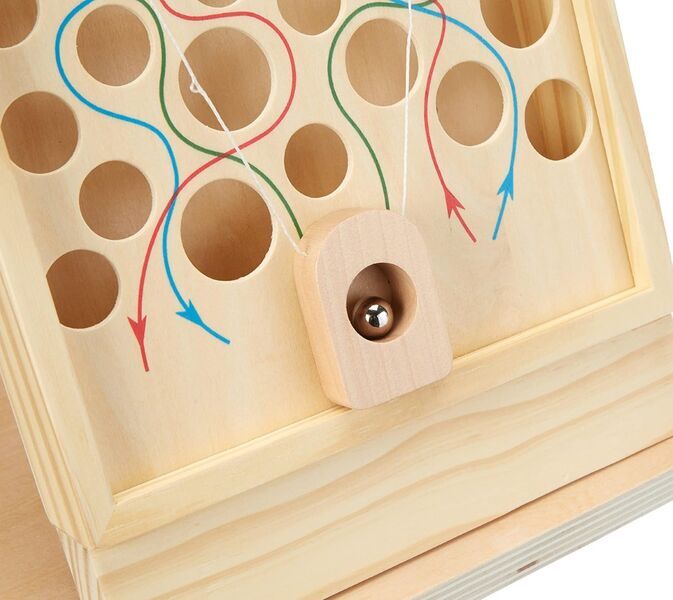 Small Foot - Ruleta De Granja De Madera | Juego De Mesa Natural Para Niños | Ruleta Infantil Con Temática De Animales