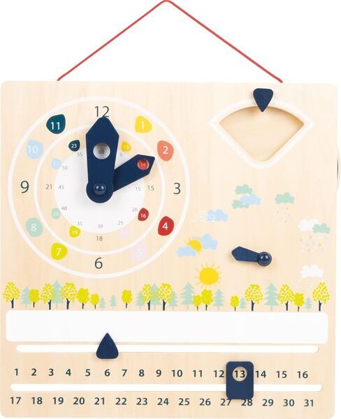 Small Foot Lernuhr mit Kalender Educate | multicolore 3