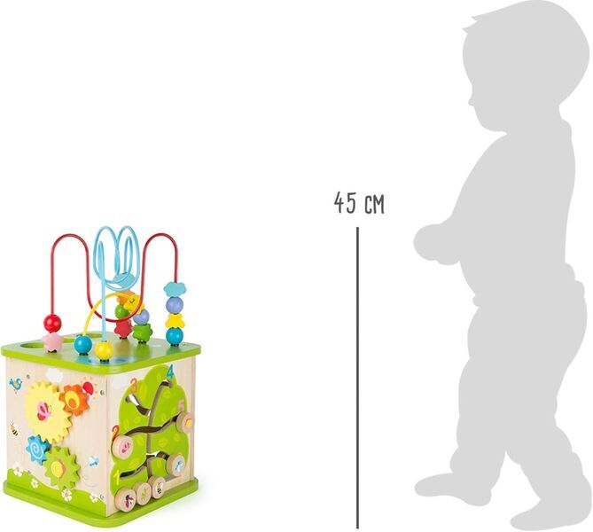 Small Foot Holz 5-in-1 Motorikwürfel | multicolored 3