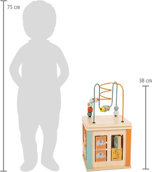 Small Foot Motorikwürfel Safari | blå/beige 1