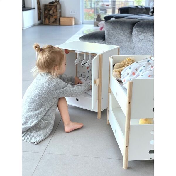 Small Foot Puppenschrank "Little Button" | white 1