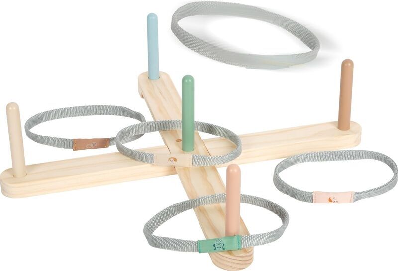 Small Foot ring toss game garden buddies | multicolored, image 1 of 3