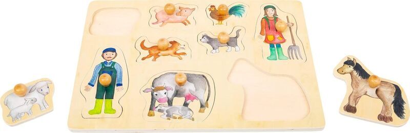 Small Foot Setzpuzzle Bauernhof | multicolore 2