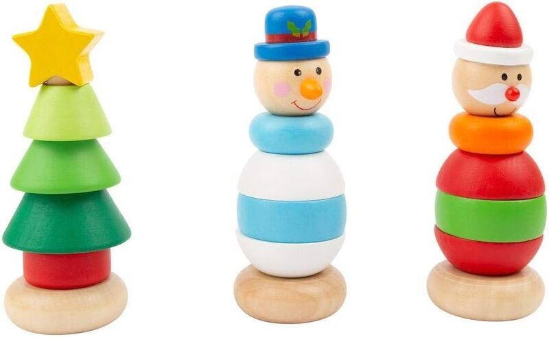 Small Foot Stapelfiguren Weihnachten | Daudzkrāsains 3