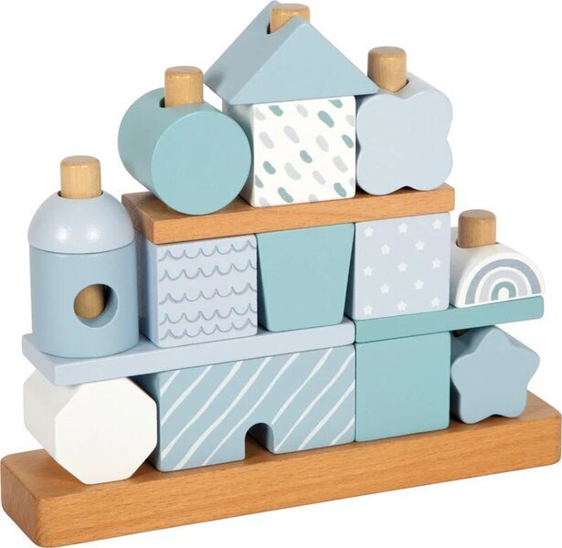 Small Foot Stacking House | blue, image 1 of 3