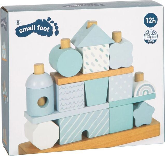 Small Foot Stacking House | blue, image 2 of 3
