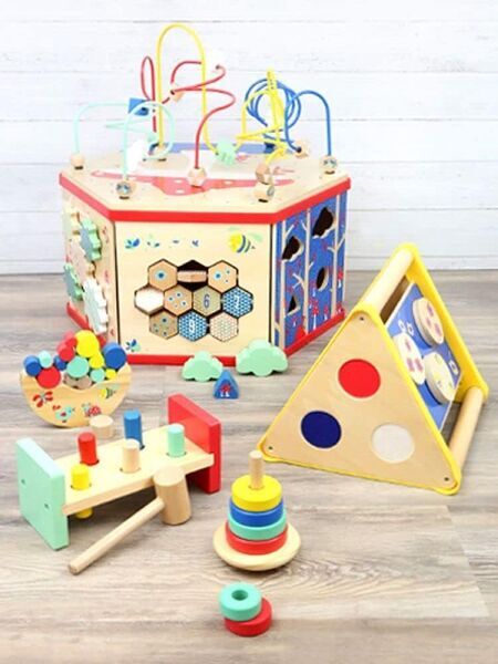 Small Foot Geschicklichkeitsspiel Stapelturm | večbarven 2