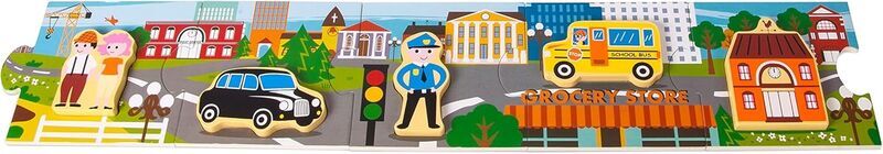 Small Foot Storypuzzle Stadt Holz | multicolore 1