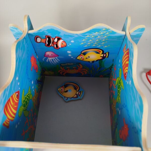 Small Foot, Tchibo Holz-Angelspiel & Hammer-Zirkelspiel | mehrfarbig 5