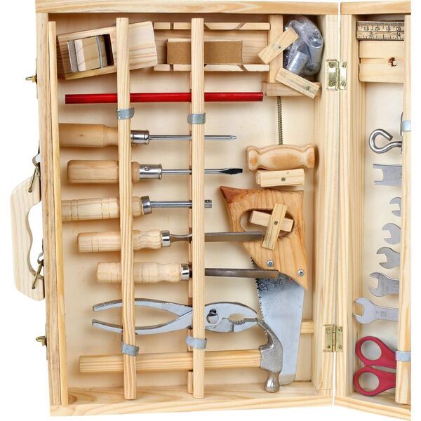 Small Foot Werkzeugkoffer Deluxe | ljusbrun 2