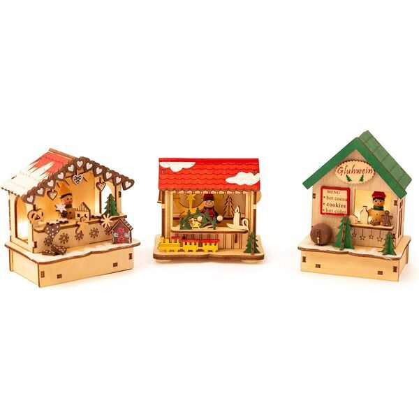 Small Foot Lampen-Set Weihnachtsmarkt | multicolored 5