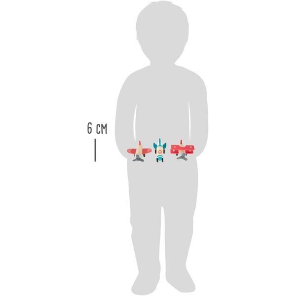 Small Foot Rückziehflieger-Set | multicolored 3