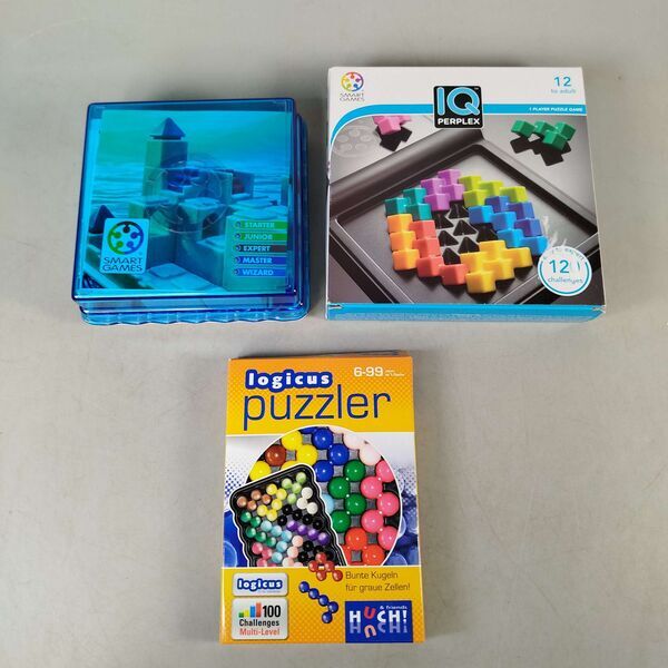 Smart Games Bundle Denkspiele Atlantis Escape, IQ Perplex, Logicus Puzzler Set von 3 Logikspielee | mehrfarbig, image 2 of 4