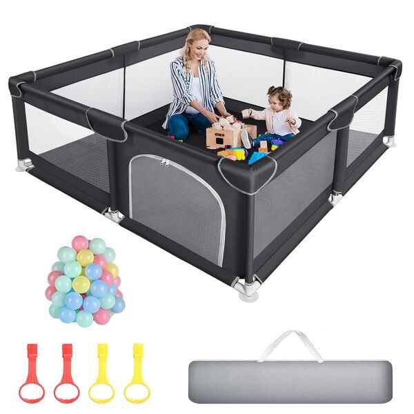 Sour Lemon Baby Laufgitter | black 1