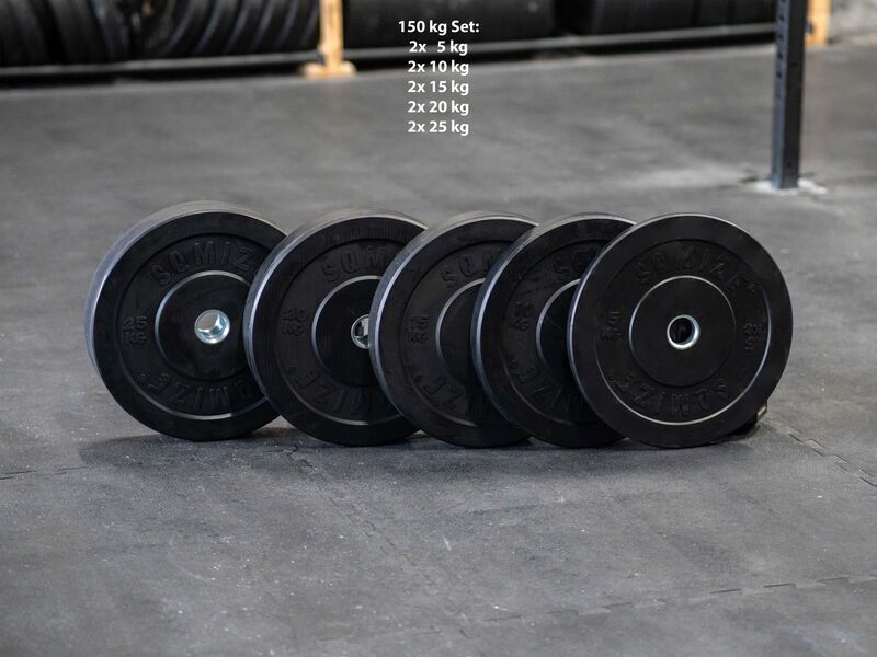 SQMIZE BBP150 Bumper Plate Set | schwarz 1