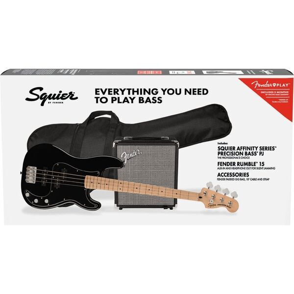 Squier Affinity Series Precision Bass PJ Pack with Rumble 15 Amplifier | Original, image 1 of 3