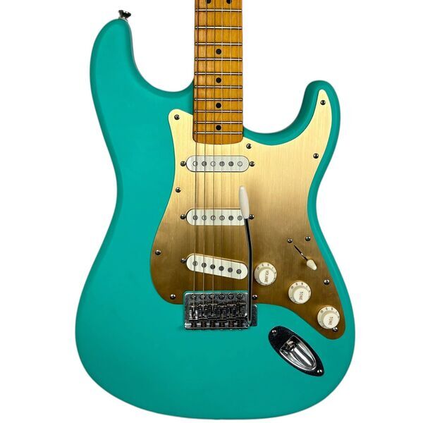 Squier by Fender 40th Anniversary Stratocaster 2022 - Satin Seafoam Green | Satin Seafoam Green, image 1 of 5