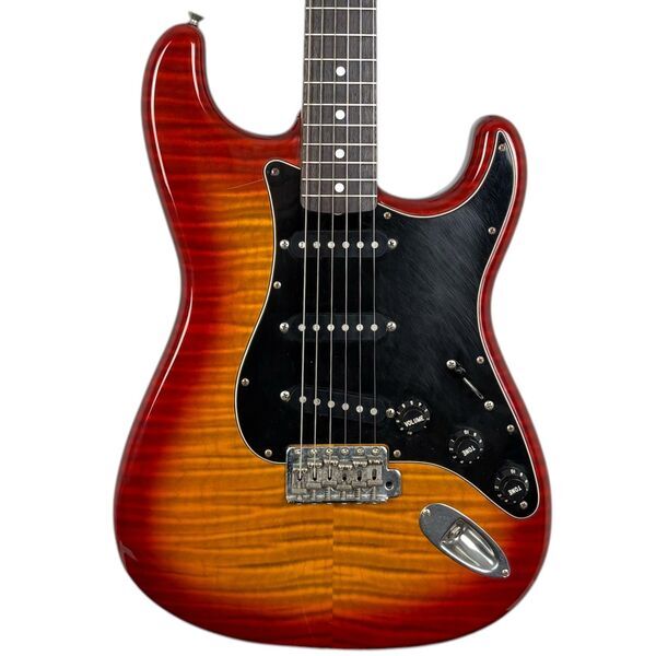 Squier by Fender Japan Silver Series Stratocaster SST-39 1993-1994 - Flame Red Burst | Flame Red Burst, image 1 of 5