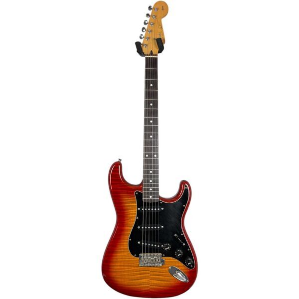 Squier by Fender Japan Silver Series Stratocaster SST-39 1993-1994 - Flame Red Burst | Flame Red Burst, image 3 of 5