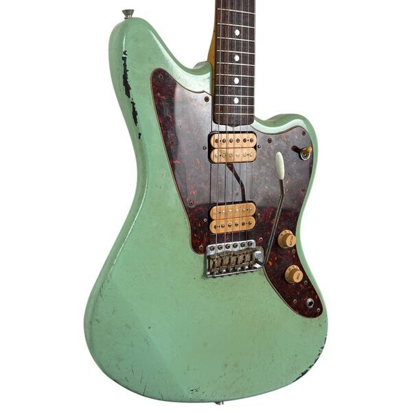 Squier by Fender Vista Series Jagmaster 1997-1998 - Sea Foam Green Repaint | zielony, image 2 of 5