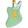 Squier by Fender Vista Series Jagmaster 1997-1998 - Sea Foam Green Repaint | zielony, thumbnail 5 of 5