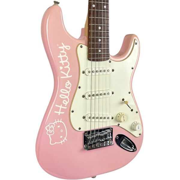 Squier Hello Kitty Edition Mini Stratocaster 2006 - Pink | roosa, image 1 of 4