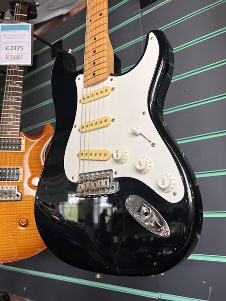 Squier Stratocaster Made in Japan K Serial Black c.1991 Electric Guitar | black, image 5 of 5