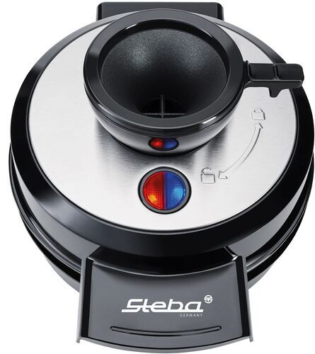 Steba WE 20 Volcano Waffeleisen   schwarz/silber - Refurbished