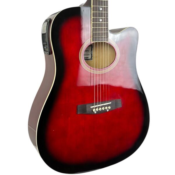 Steiner SDG180CEBRN Akustikgitarre - Red Burst | Red Burst, image 1 of 4