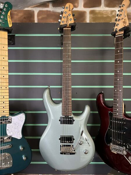 Sterling by Music Man LK100D Luke Blue Electric Guitar | blue, image 2 of 5