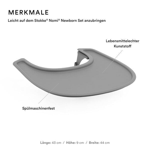 Stokke Nomi Tray | grey, image 2 of 3