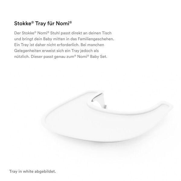 Stokke Nomi Tray | grey, image 3 of 3