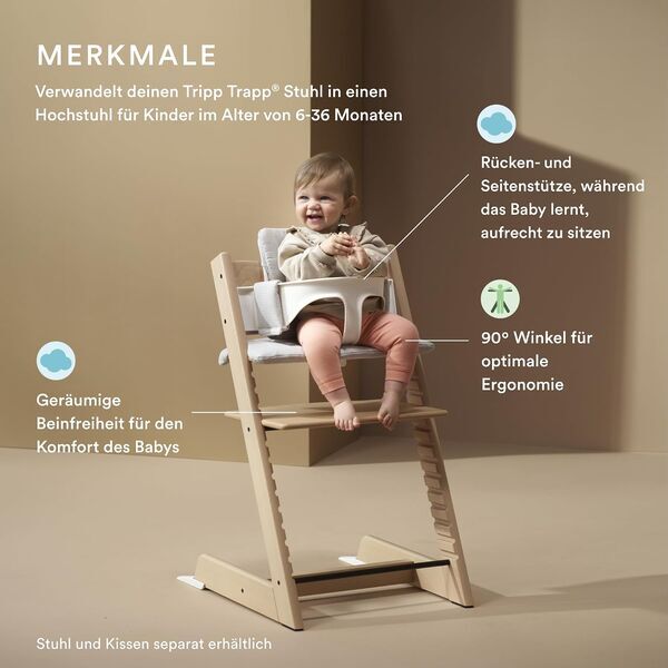 Stokke Tripp Trapp Baby Set | balta, image 3 of 3