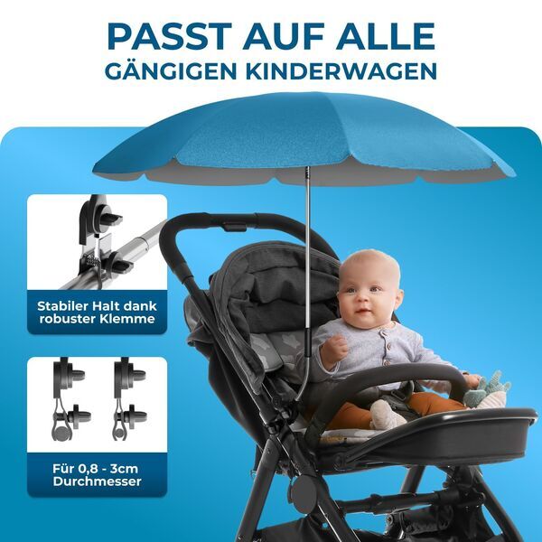 Styngard Kinderwagen Sonnenschirm | blau 3