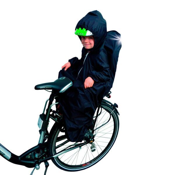 Capa para lluvia Sunnybaby para sillita de bicicleta | negro 2