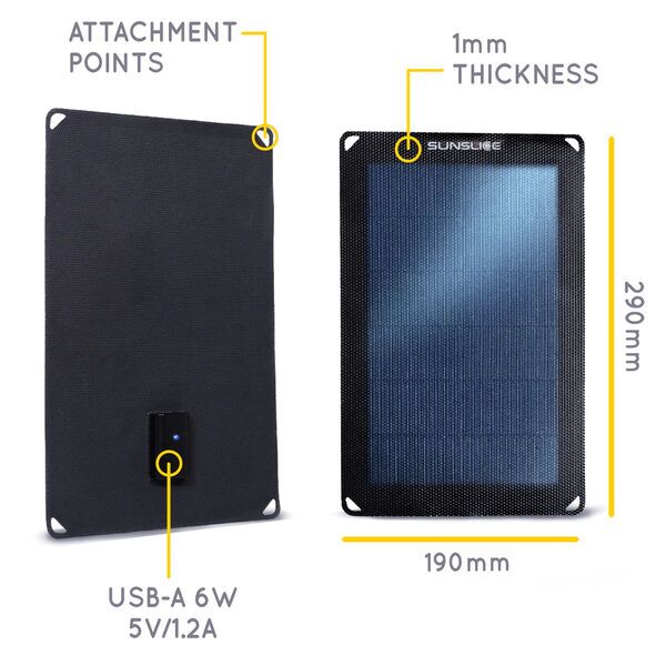 Sunslice Fusion FLEX 6 (6W) Solarpanel | sort 4