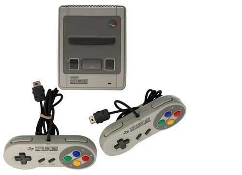 Super Nintendo Classic Mini | grå | 2 Controller