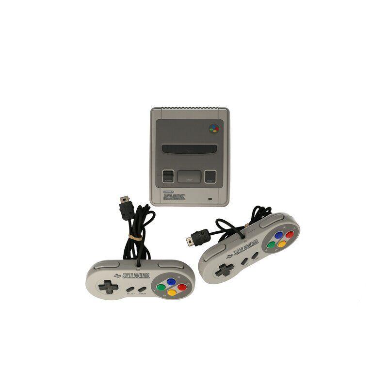 Super Nintendo Classic Mini Grau 2 Controller